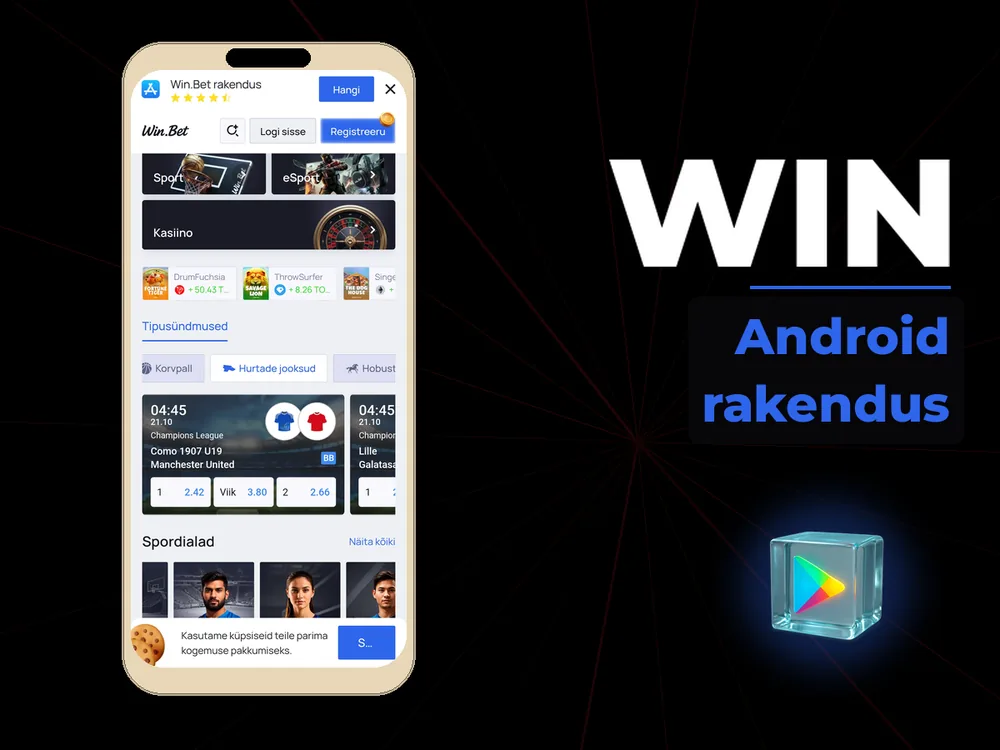 Win - Android rakendus